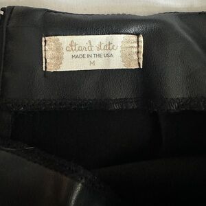 Black Leather Skirt by Allard State